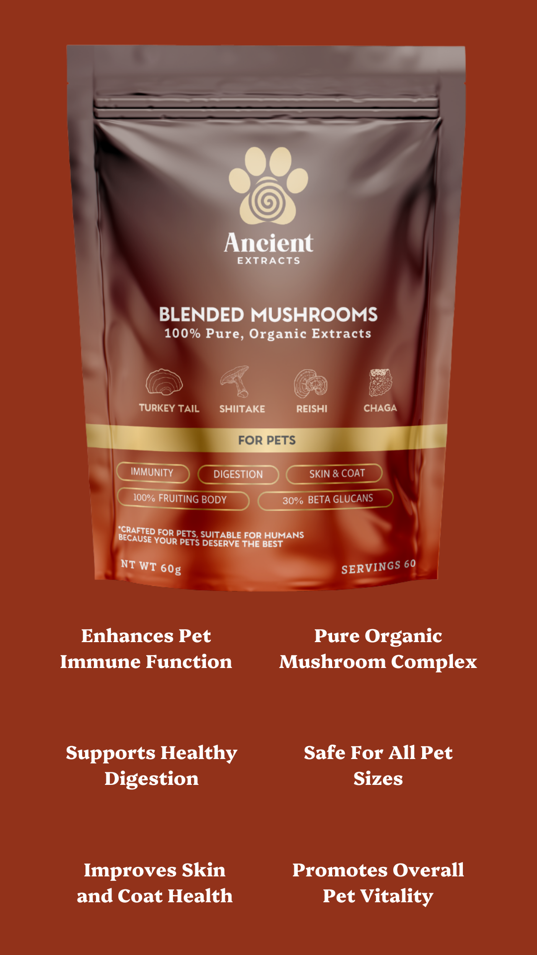 Pet Blend - Veterinarian formulated pet supplement.