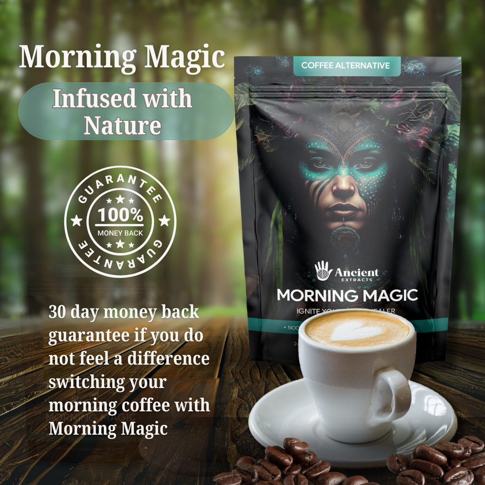 
                  
                    Morning Magic Decaf Mushroom Coffee Alternative (240g)
                  
                