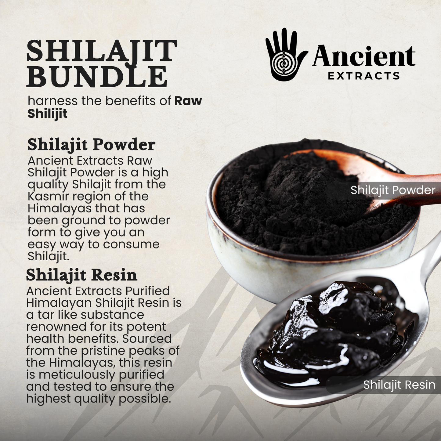 
                  
                    Himalayan Shilajit Pair - Organic Resin and Powder
                  
                