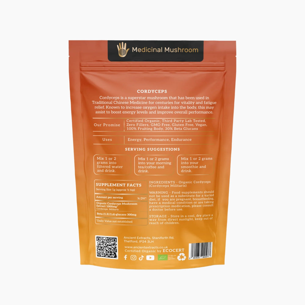 
                  
                    Organic Cordyceps Mushroom Extract Powder 30% Beta-glucan (60g)
                  
                